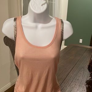 Development tank top with silver sequins